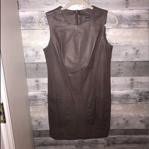 Vince Camuto Genuine Leather Dress